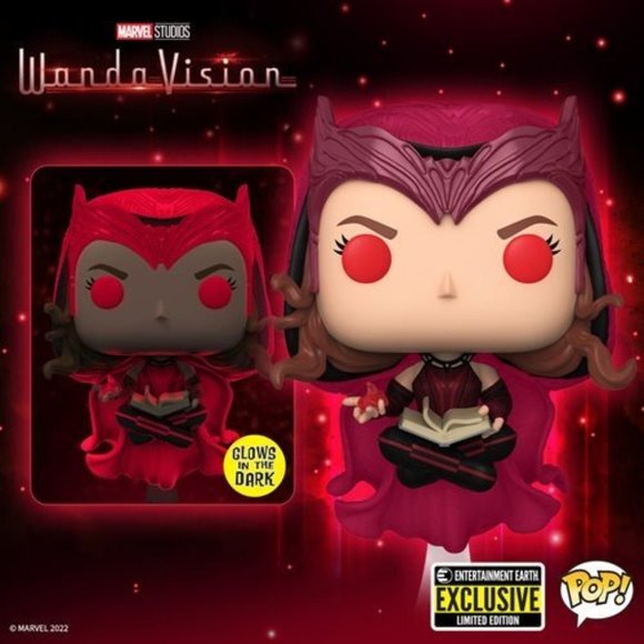 Funko Pop! Vinyl Figure - Scarlet Witch #823 - Glows in the Dark! Entertainment - Picture 4 of 4